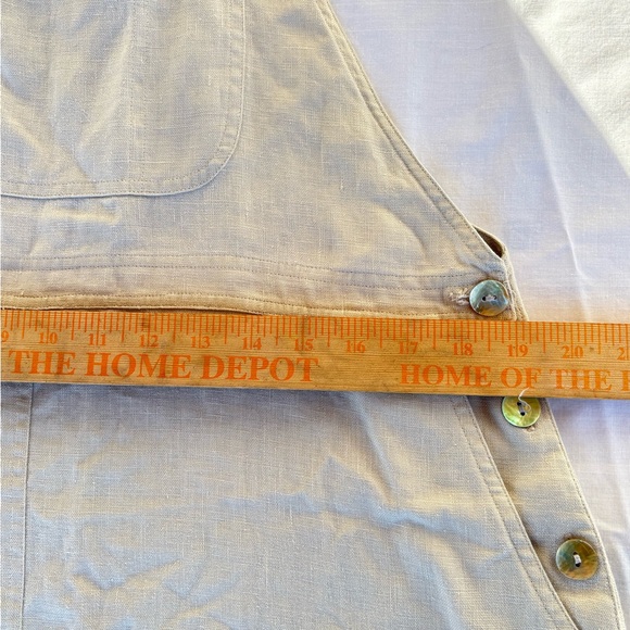 Tan Sleeveless overall Dress Medium - Picture 8 of 13